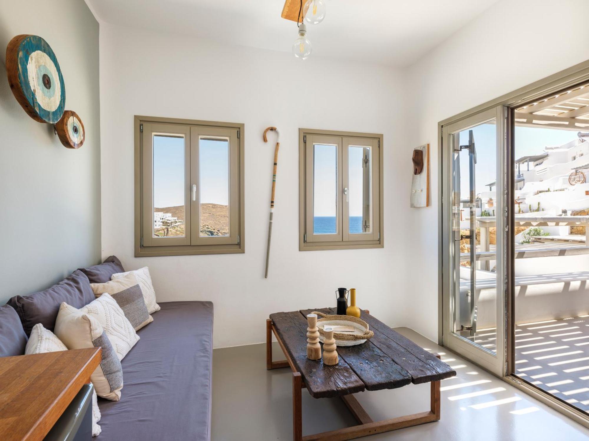 Merchia Beach Sea Rock & Sky Private Mykonos Residence מראה חיצוני תמונה