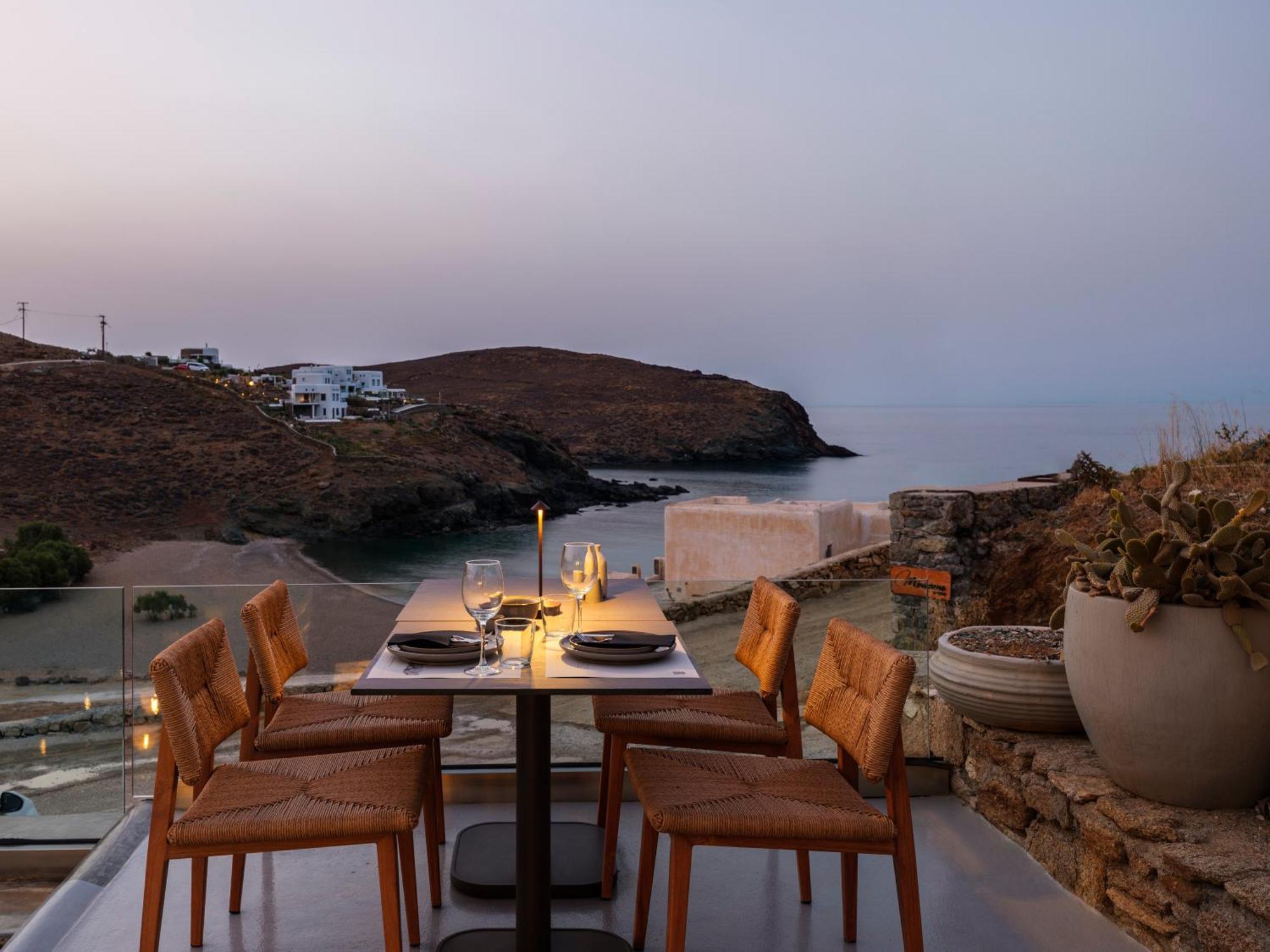 Merchia Beach Sea Rock & Sky Private Mykonos Residence מראה חיצוני תמונה