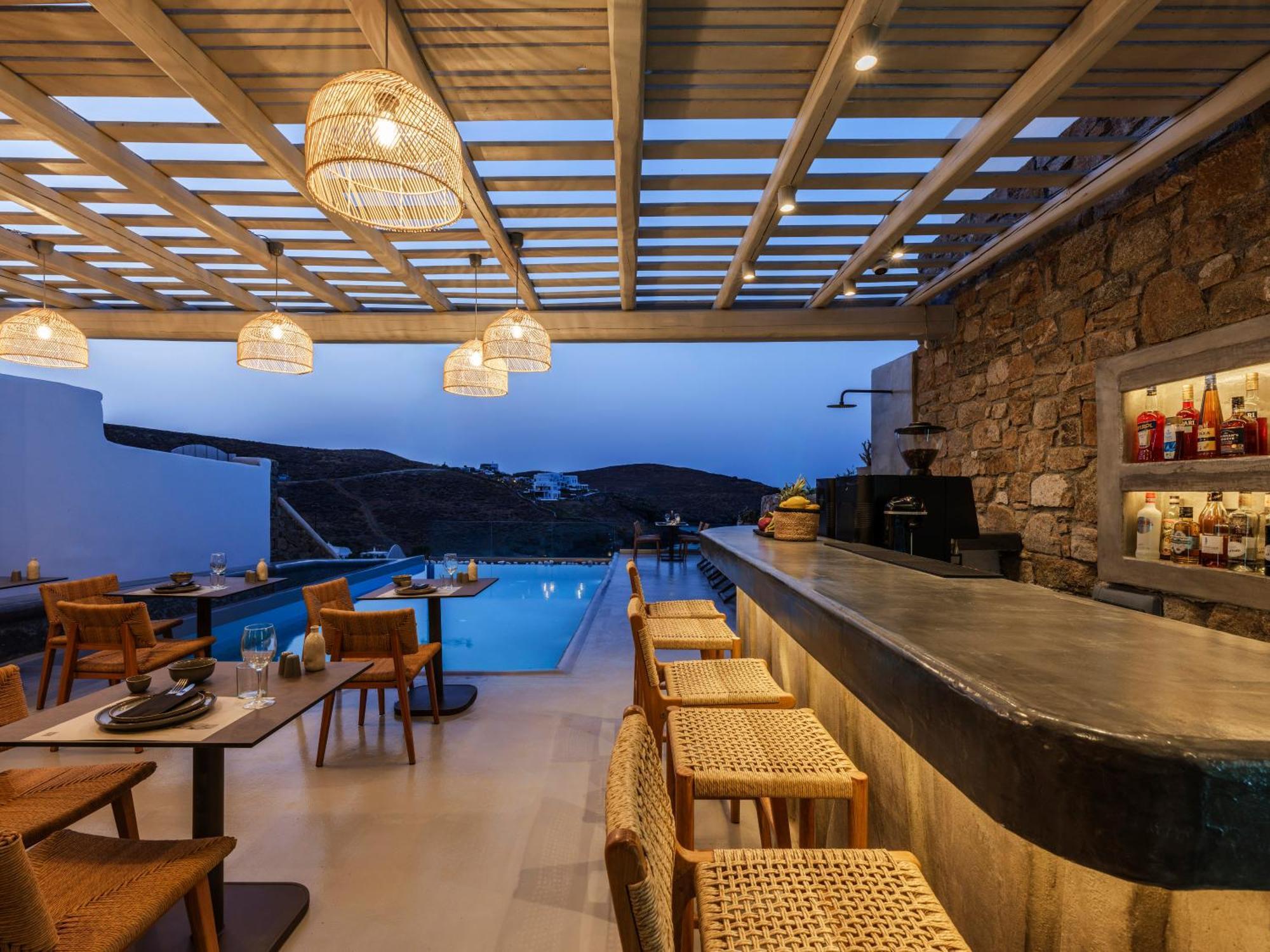 Merchia Beach Sea Rock & Sky Private Mykonos Residence מראה חיצוני תמונה