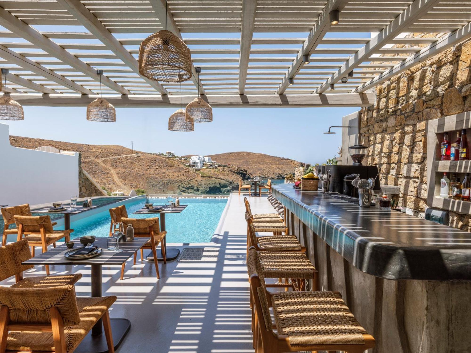 Merchia Beach Sea Rock & Sky Private Mykonos Residence מראה חיצוני תמונה