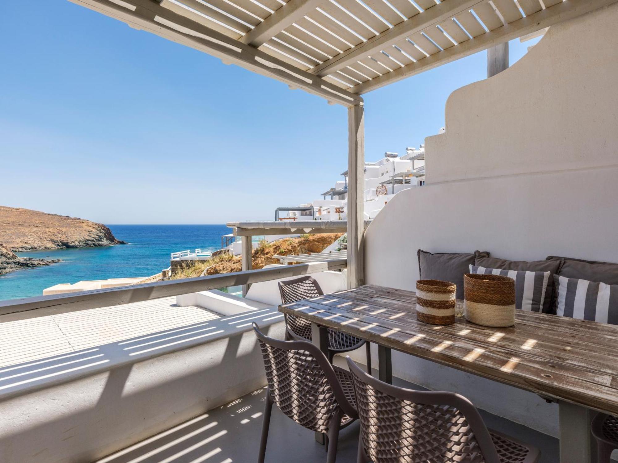 Merchia Beach Sea Rock & Sky Private Mykonos Residence מראה חיצוני תמונה