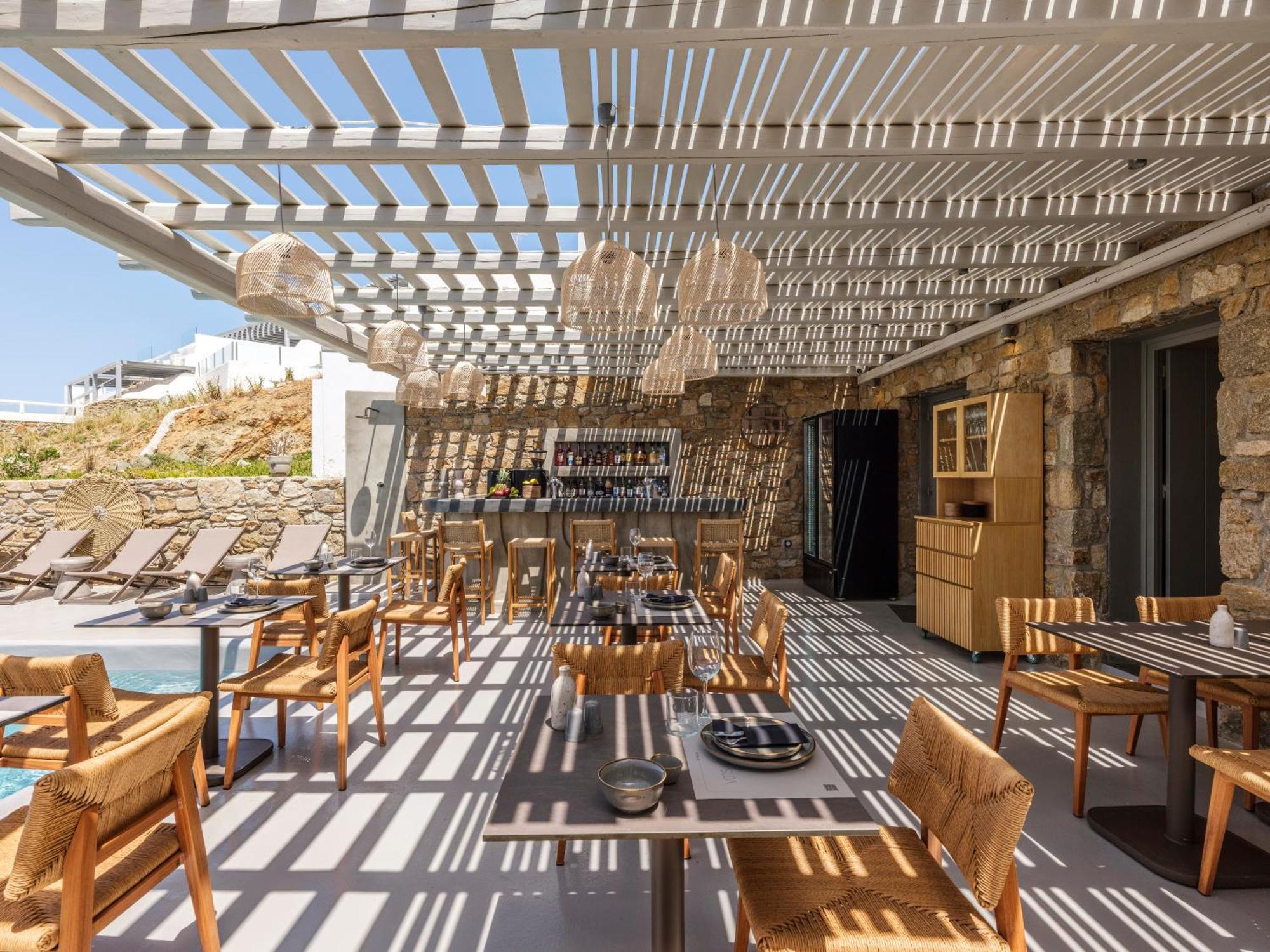 Merchia Beach Sea Rock & Sky Private Mykonos Residence מראה חיצוני תמונה