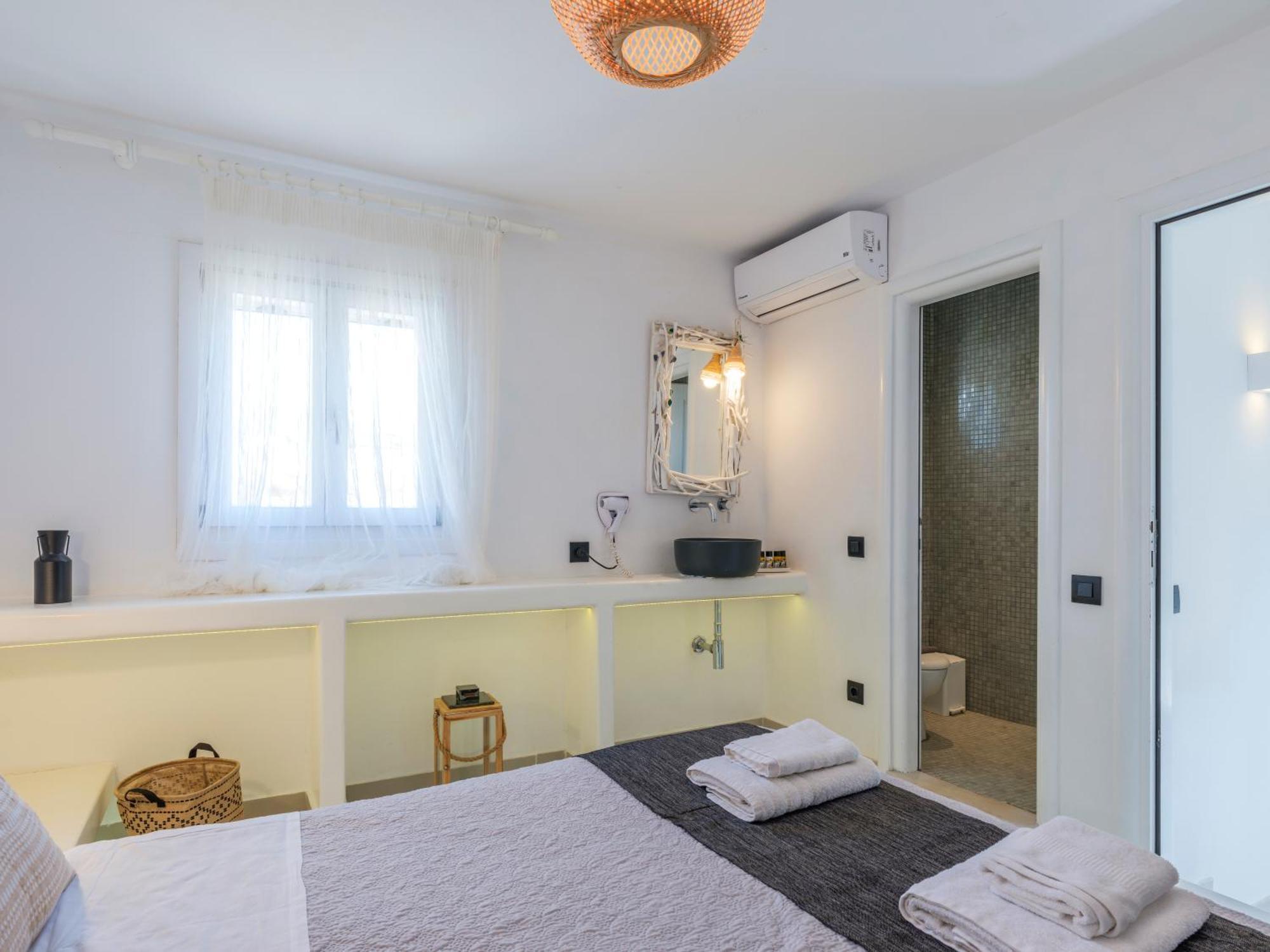 Merchia Beach Sea Rock & Sky Private Mykonos Residence מראה חיצוני תמונה