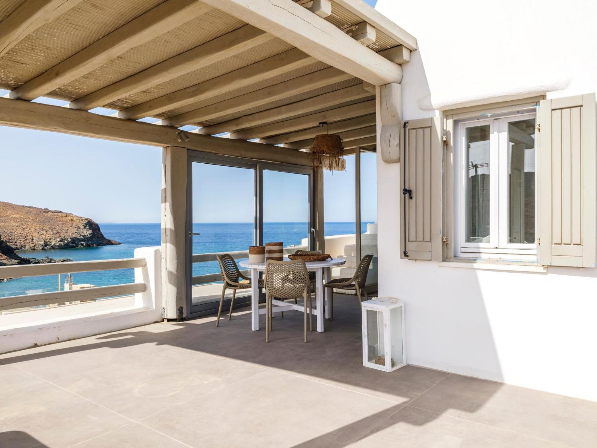 Merchia Beach Sea Rock & Sky Private Mykonos Residence מראה חיצוני תמונה