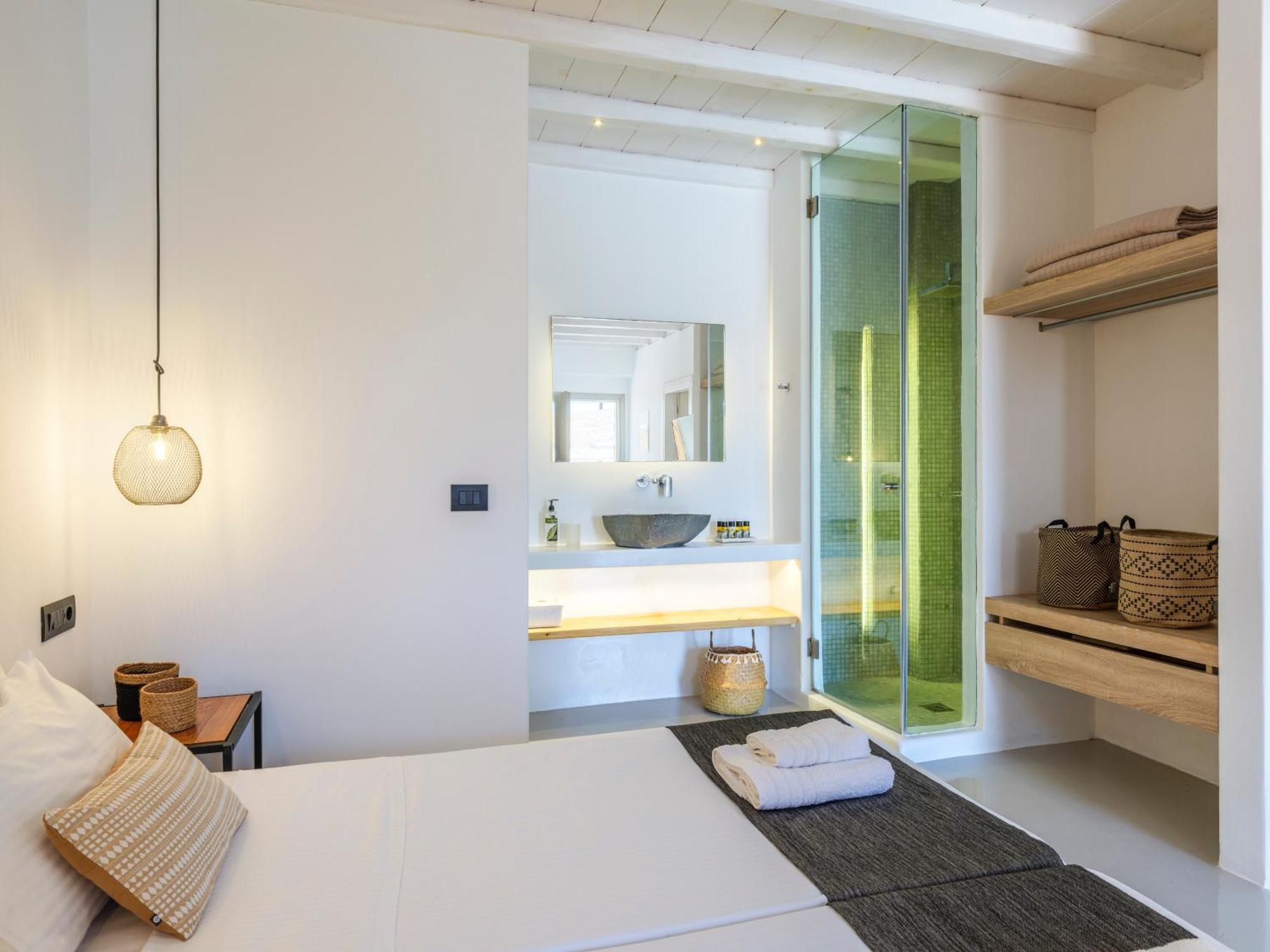Merchia Beach Sea Rock & Sky Private Mykonos Residence מראה חיצוני תמונה