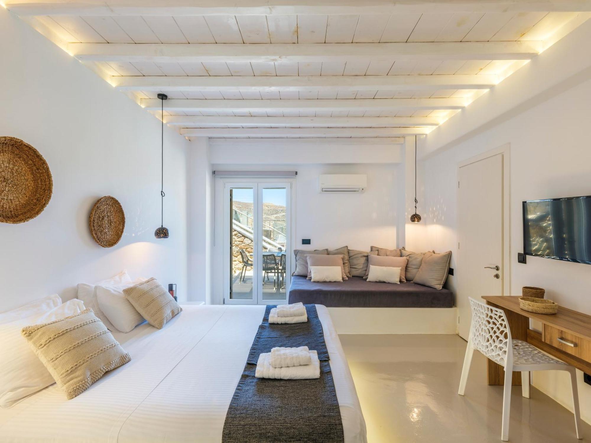 Merchia Beach Sea Rock & Sky Private Mykonos Residence מראה חיצוני תמונה