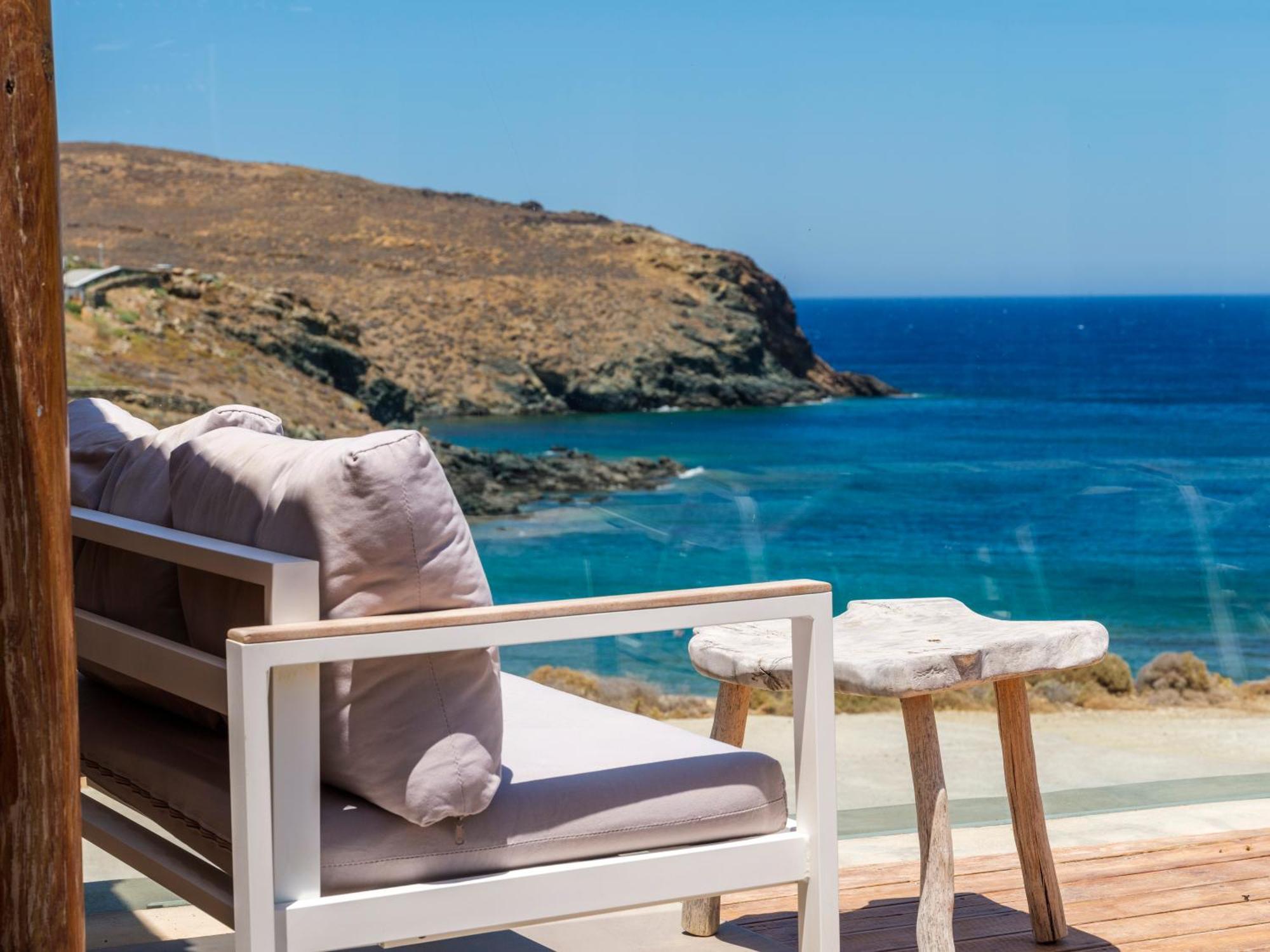 Merchia Beach Sea Rock & Sky Private Mykonos Residence מראה חיצוני תמונה